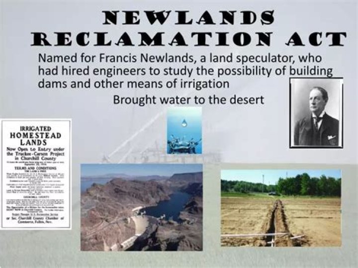 What was the Newlands Reclamation Act quizlet?