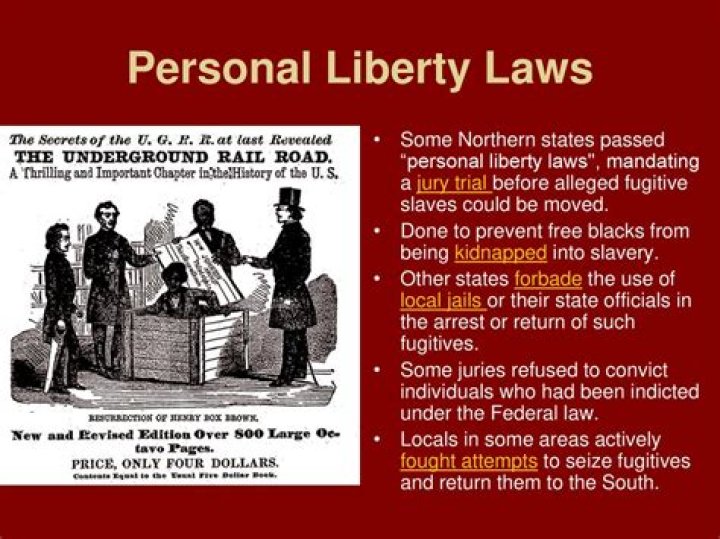 When was the first personal liberty law?
