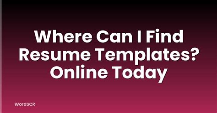 Where can I find resume templates?