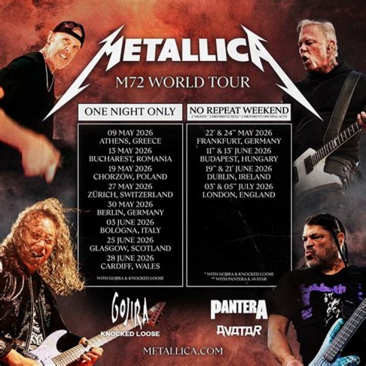 Where did Metallica perform in Sofia?