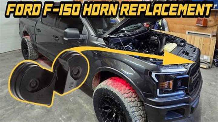 Where is the horn located on a Ford F 150?