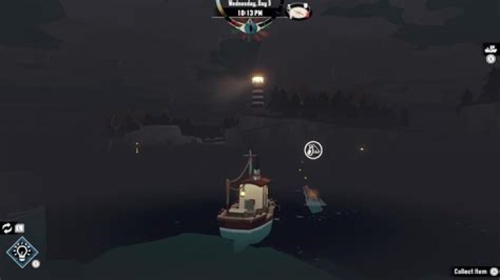 Where is the message in a bottle treasure in Magnys lighthouse?