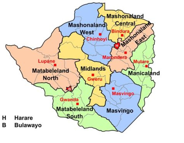 Which districts are in Mashonaland Central?