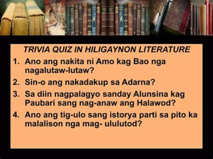 Which is a poem in the Hiligaynon literature?