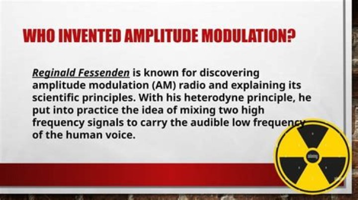 Who invented amplitude modulation?