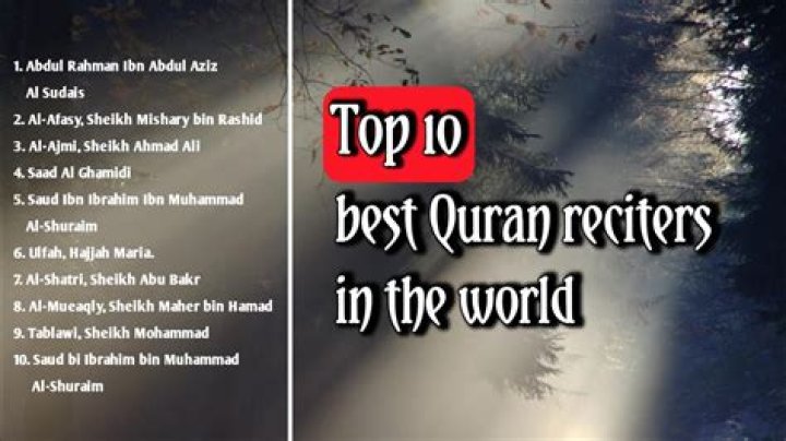 Who is the best Quran reciter in the world?