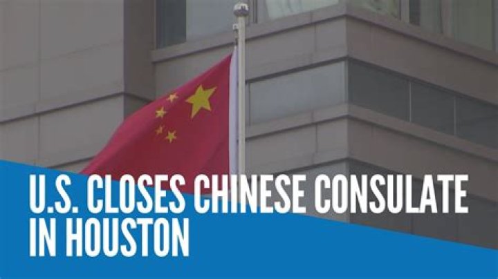 Why was Chinese Consulate in Houston closed?